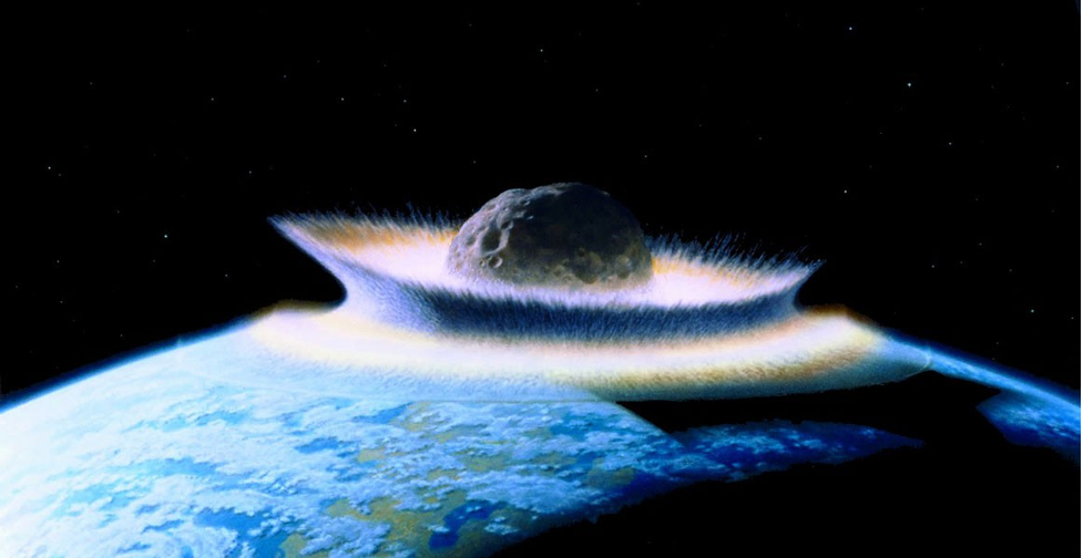 Representation of dinosaur-killing asteroid