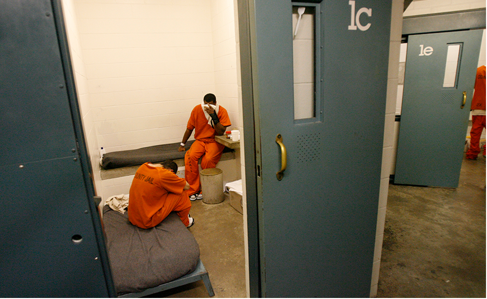 People inside Texas jail