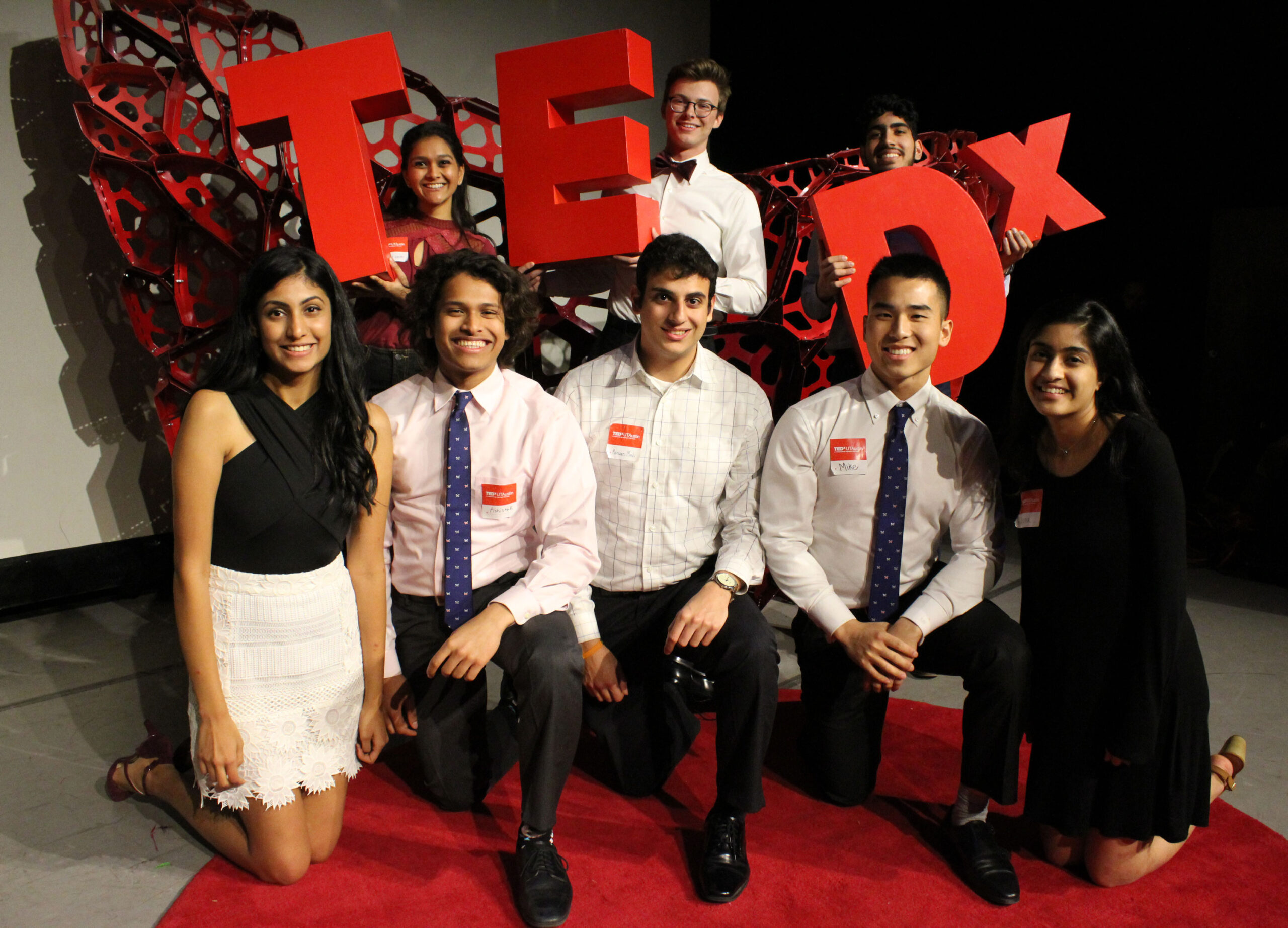 The TEDxUTAustin team at the inaugural conference in 2018.