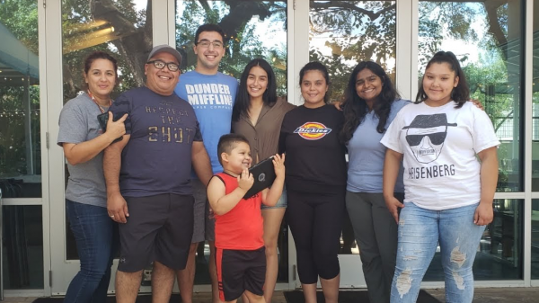 Beatrice Torres with her family.