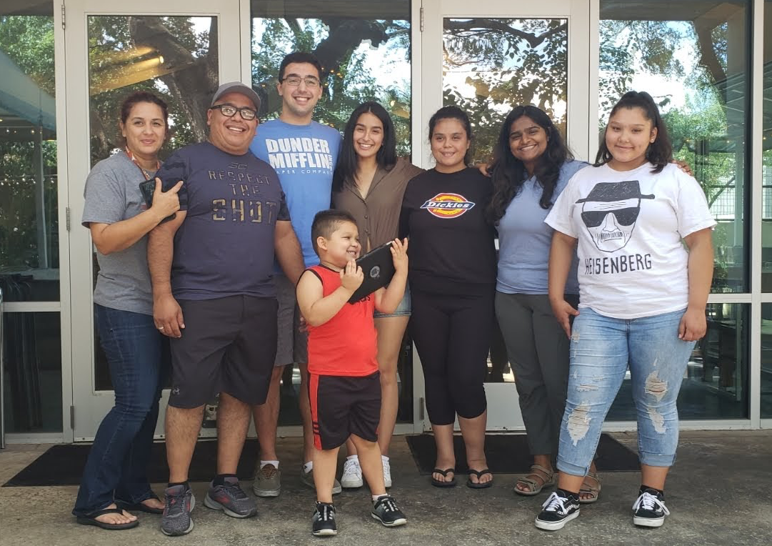 Beatrice Torres with her family.