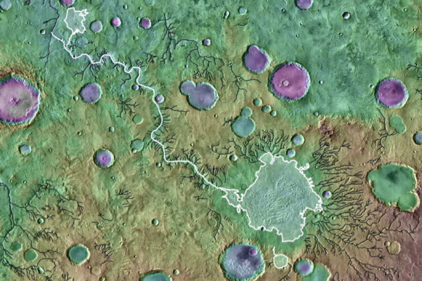 Mars outlet crater