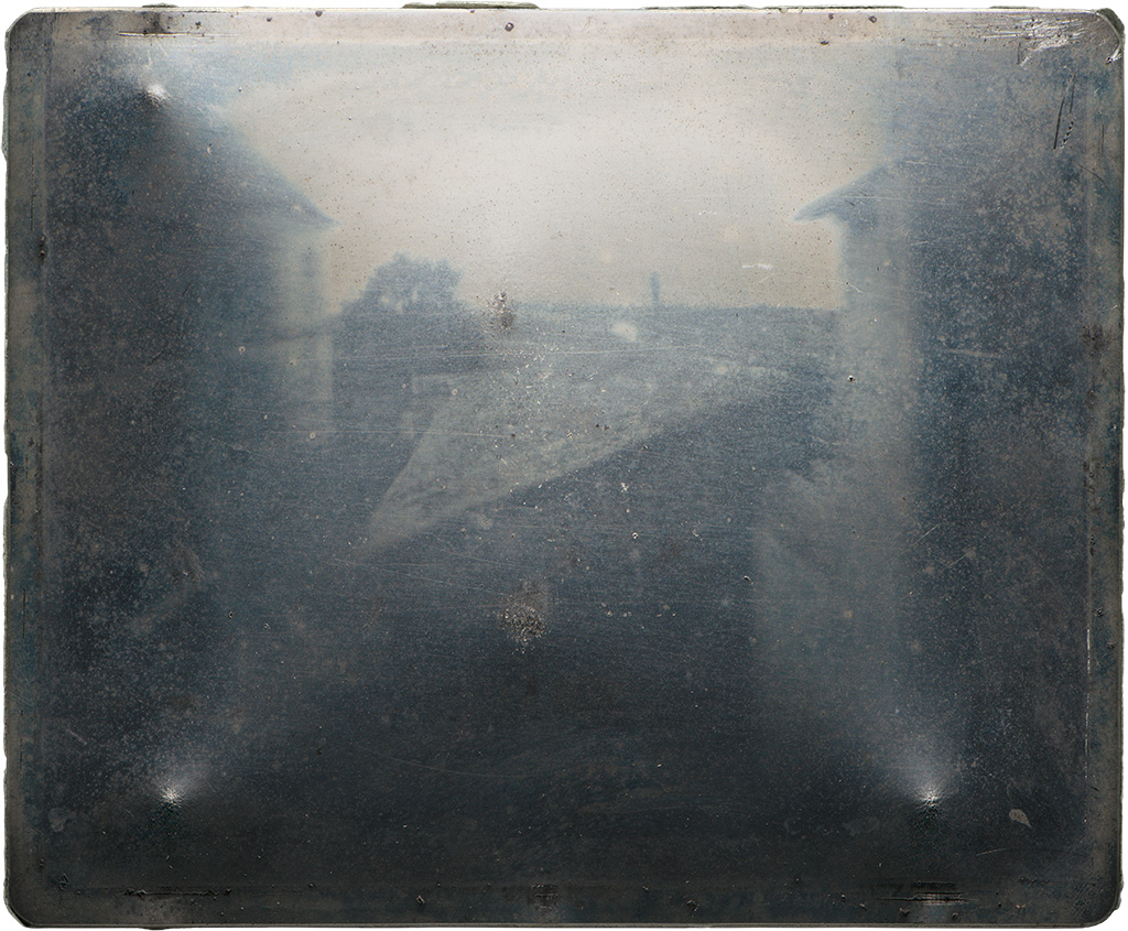 old heliograph of buildings