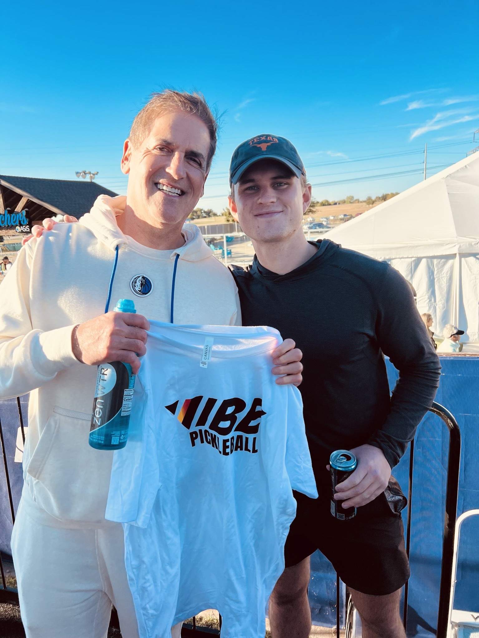 Shields with investor Mark Cuban