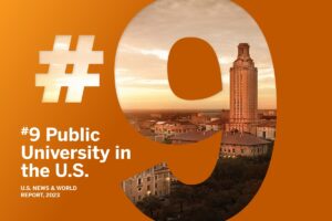 UT is ranked #9 Public University in the U.S. by U.S. News