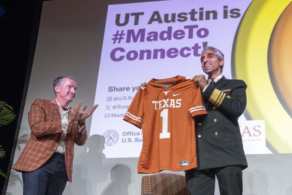 Surgeon General Vivek Murthy and Matthew McConaughey Talk to UT