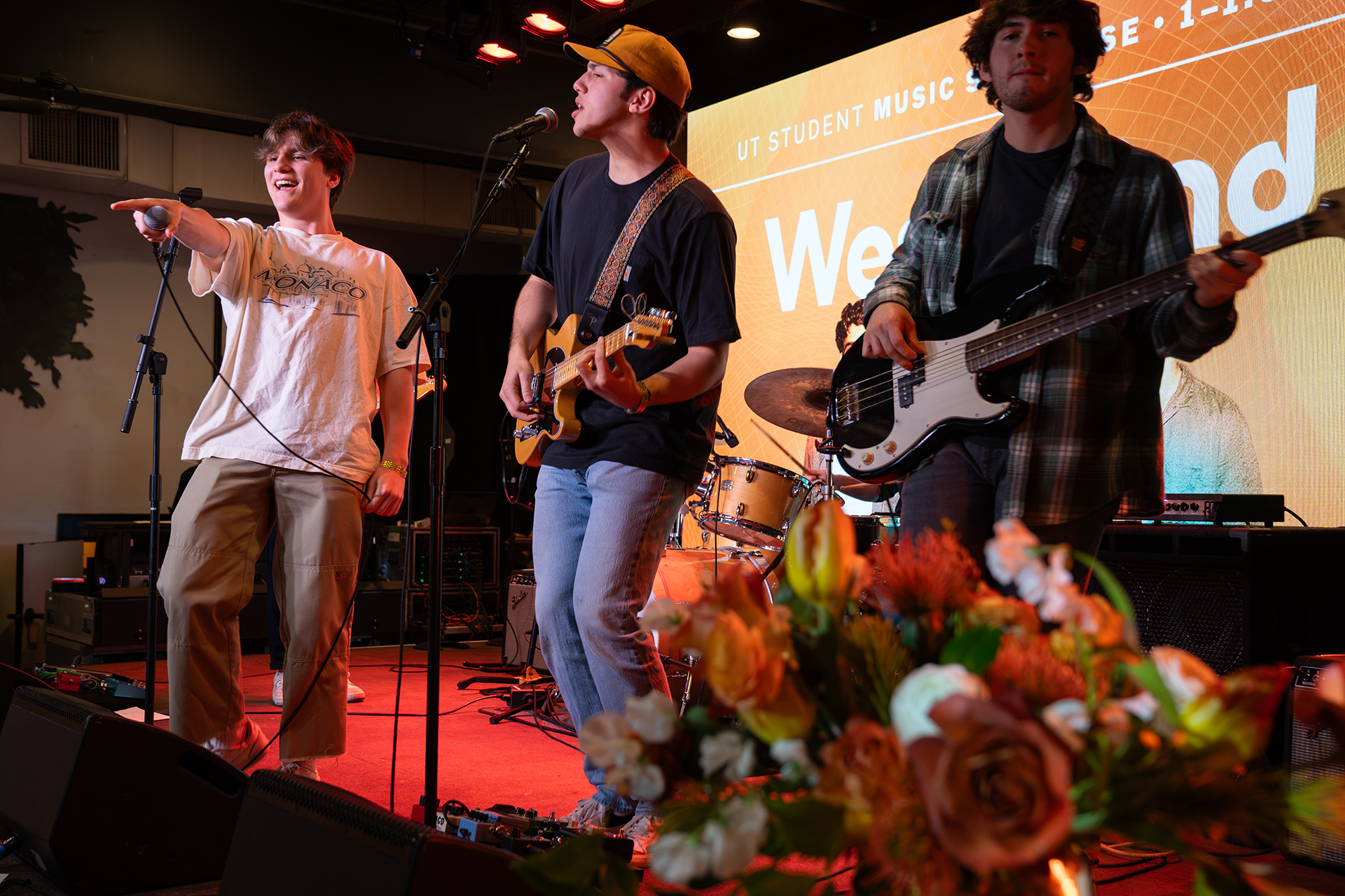 West 22nd, a band of U.T. Austin students, performs during South by Southwest at U.T. Hook 'Em House at Antone's.