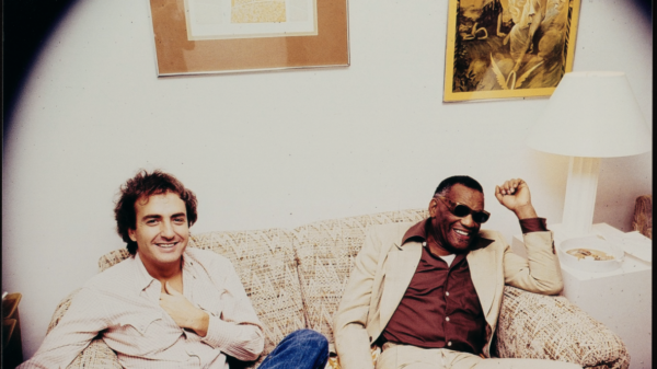 5 – Unidentified photographer, [Lorne Michaels and Ray Charles], 1977. Lorne Michaels Collection. Harry Ransom Center.