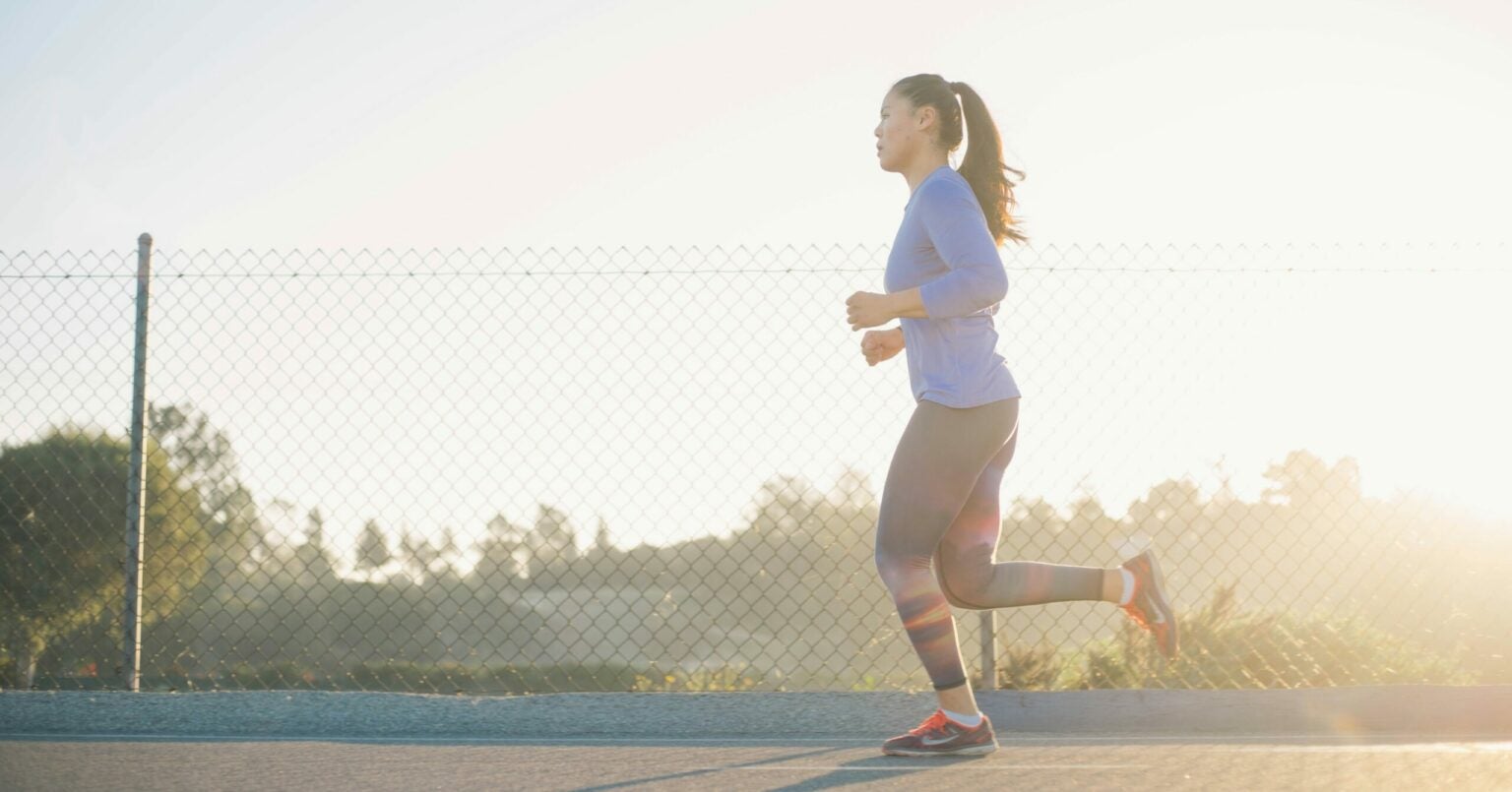 Woman exercising