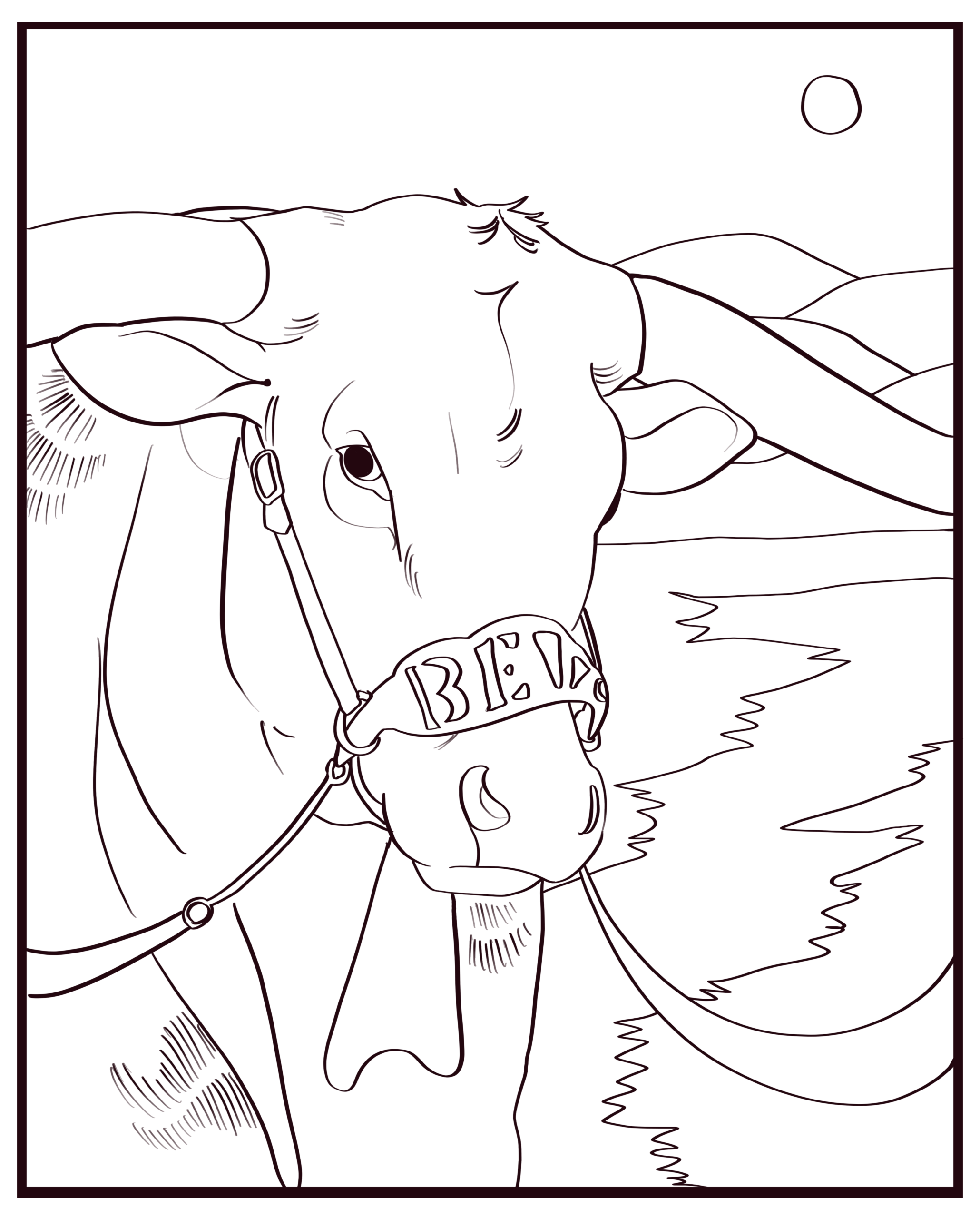 Illustration of Bevo