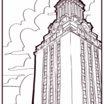 Illustration of the Tower and clouds