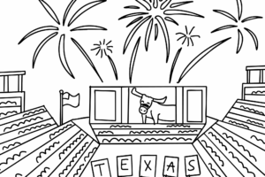 Illustration of fans in a stadium