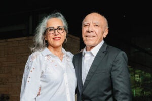 Shanaz Hemmati with husband Robert Abbassi