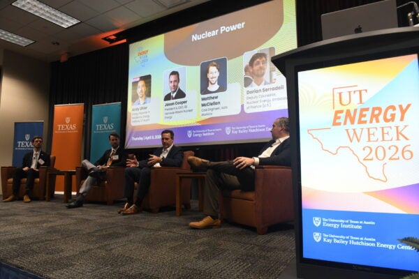 image of people on a panel for Nuclear Power at UT Energy Week