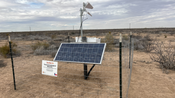 image of a seismic station in West Texas