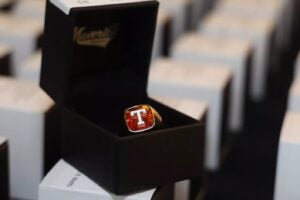 orange ring in box