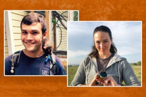 collage image of two alumni headshots