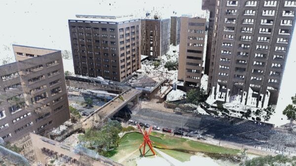 3D visualization of UT campus area
