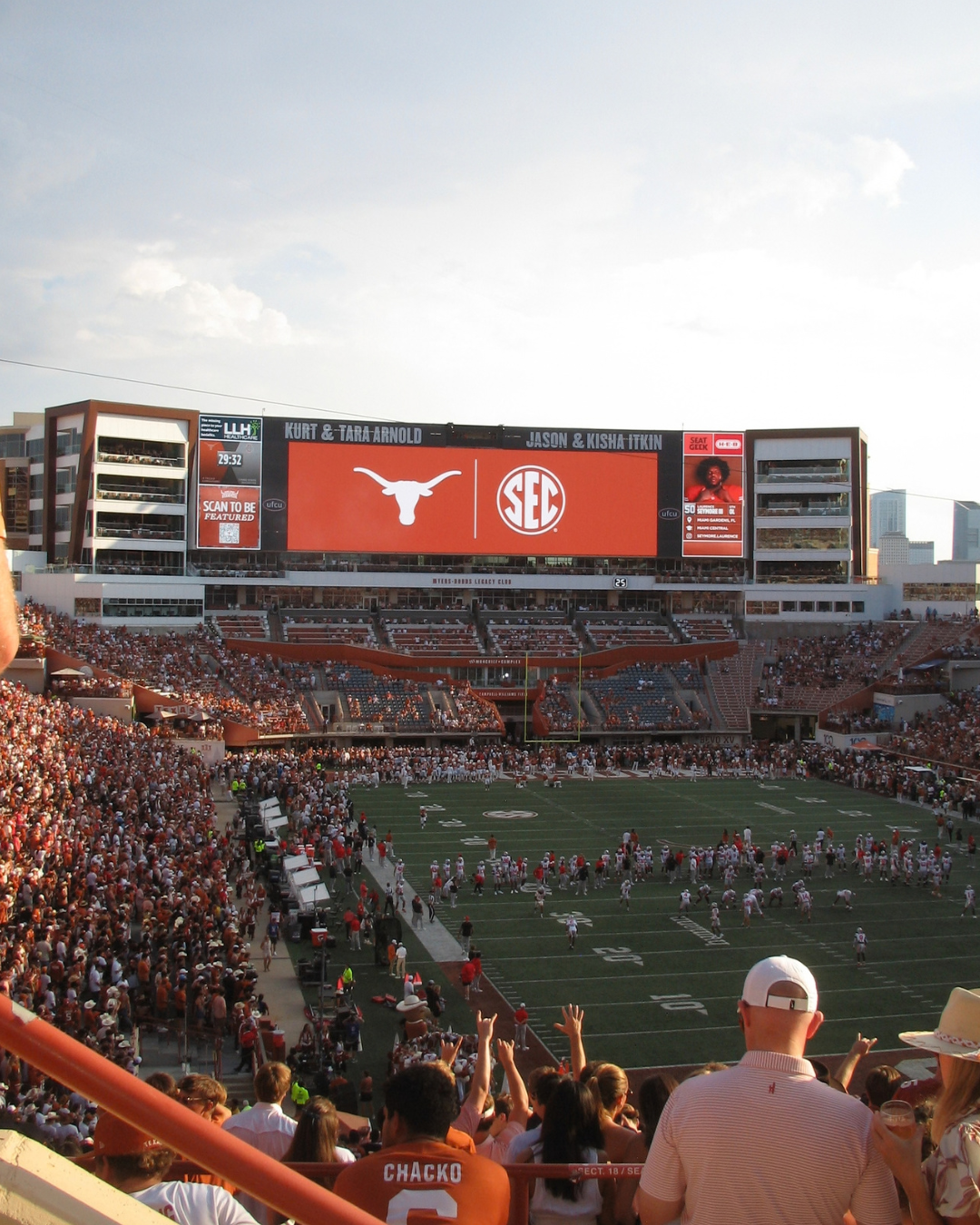 image of UT football game