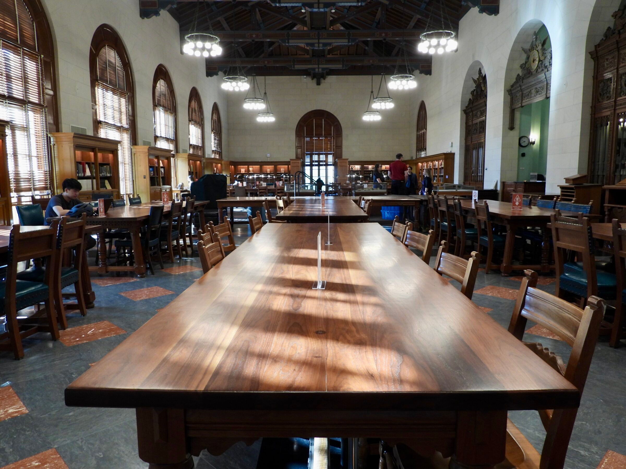 The John S. Chase Architecture and Planning Library in Battle Hall.