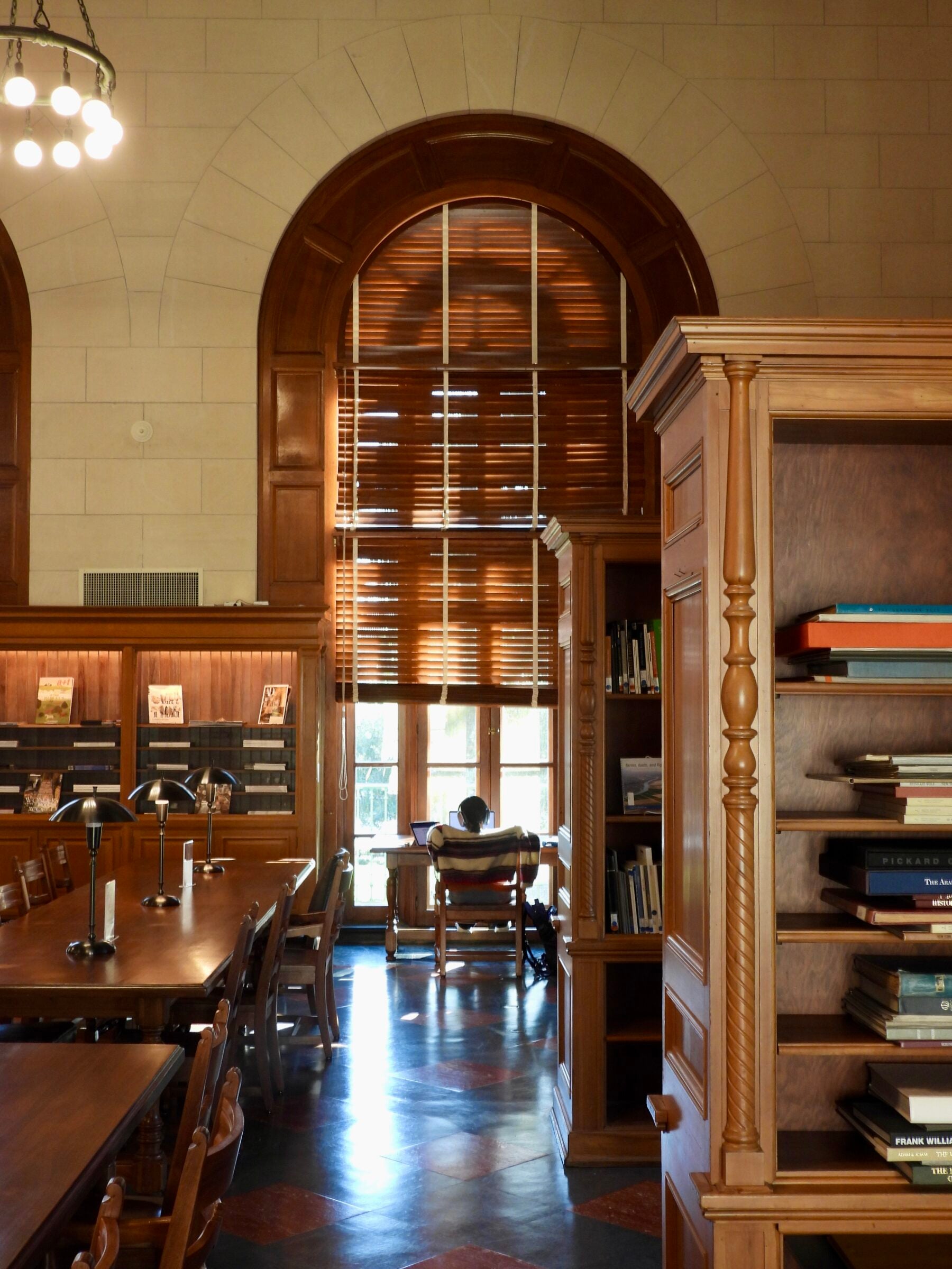 The John S. Chase Architecture and Planning Library in Battle Hall.
