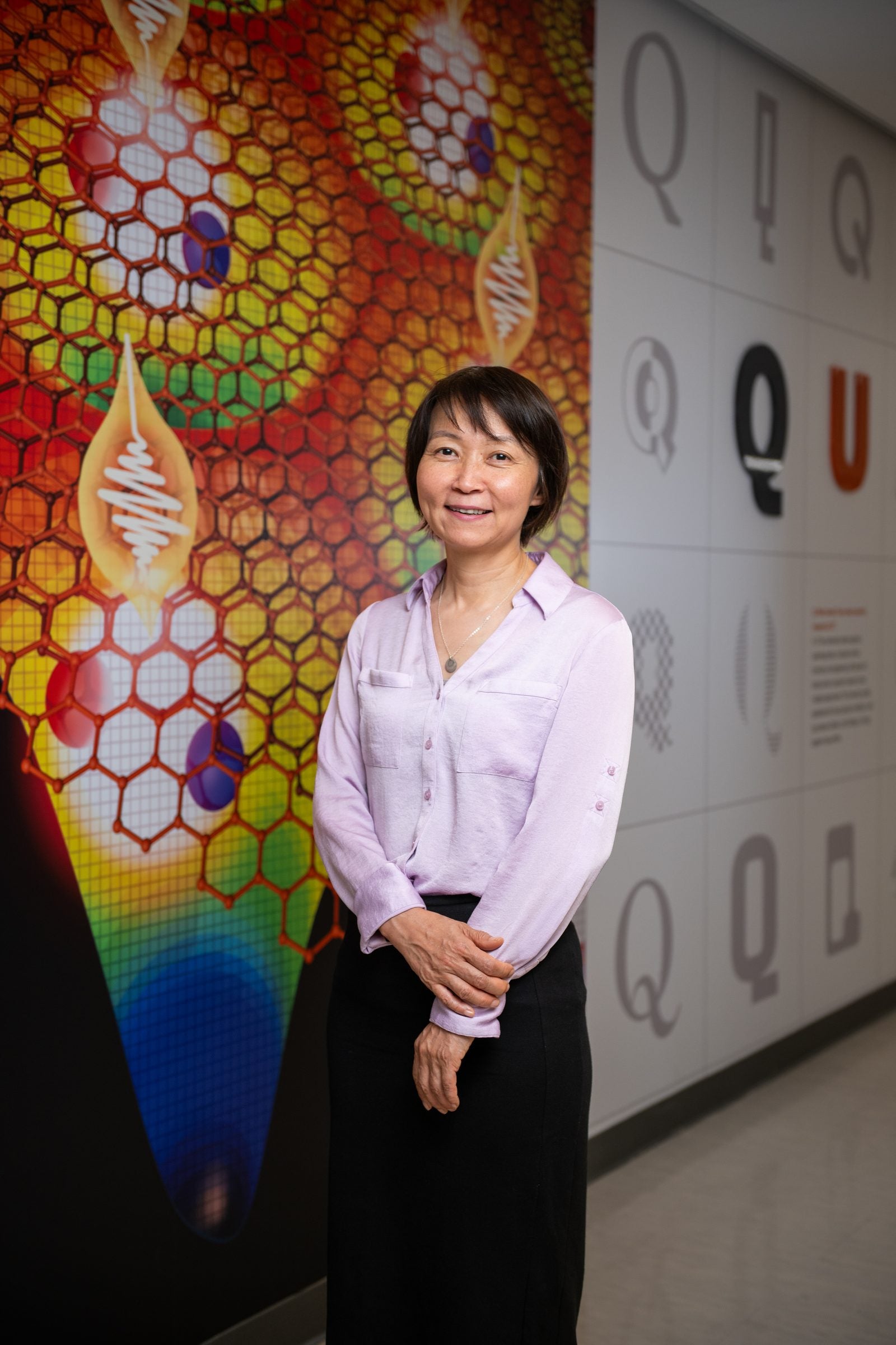 image of researcher Elaine Li wearing a lavender top