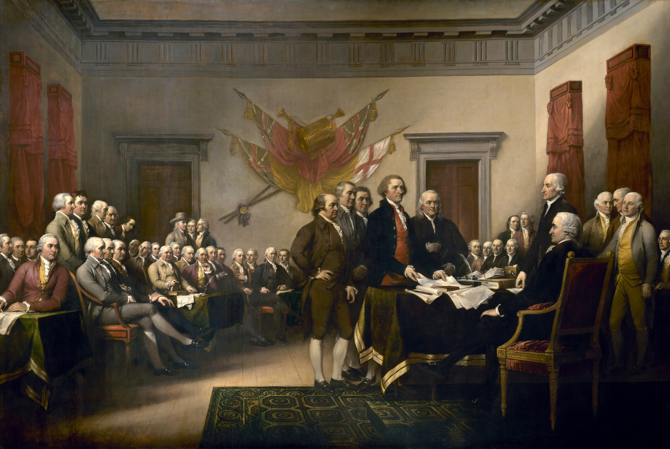 An image of the painting “Declaration of Independence” by John Trumbull.